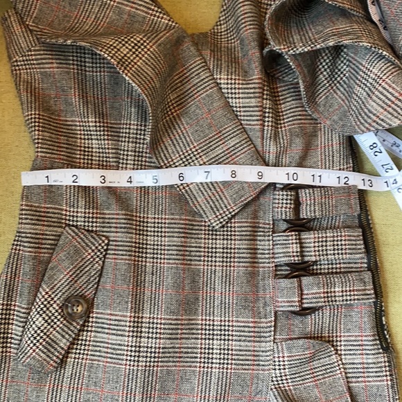 Self Portrait  midi length plaid dress US 0 UK 4 EUC - Picture 13 of 14